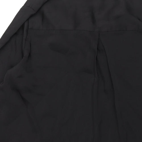 H&M Womens Black Polyester Shift Size XL V-Neck Pullover