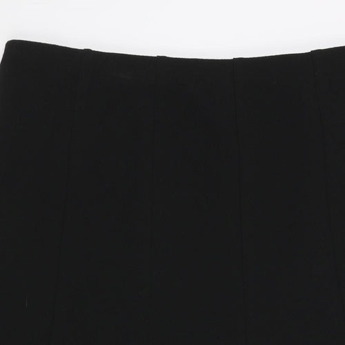 Marks and Spencer Womens Black Polyester A-Line Skirt Size 16