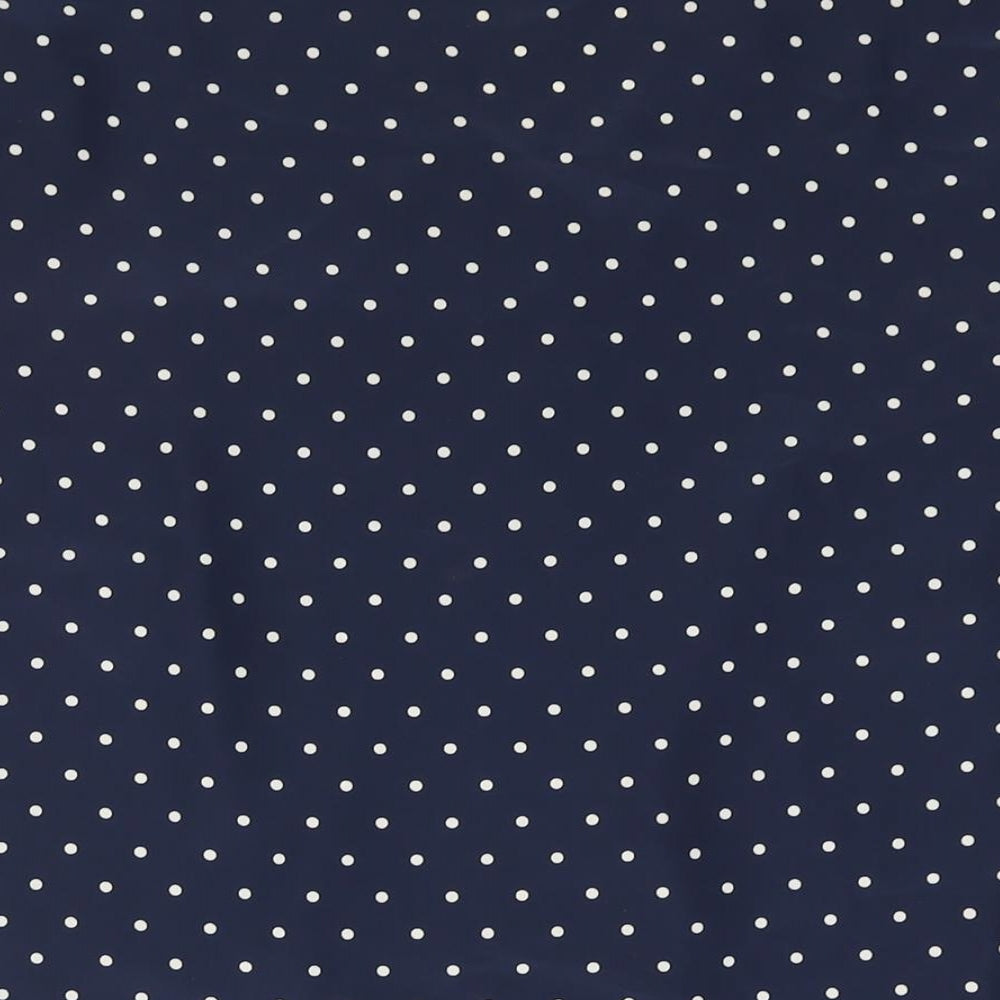 St Michael Womens Black Polka Dot Polyester Basic Blouse Size 20 V-Neck