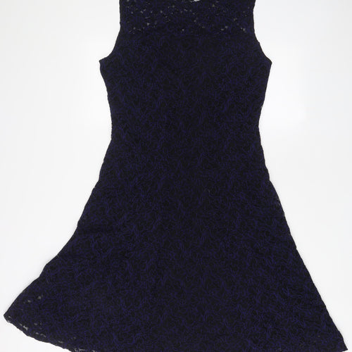 Roman Womens Black Polyamide A-Line Size 16 Boat Neck Pullover