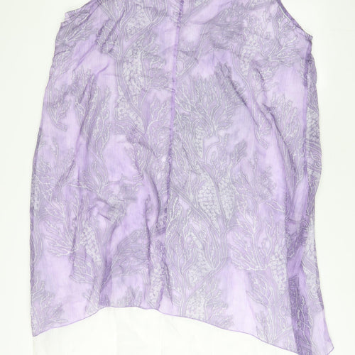 Klass Womens Purple Polyester A-Line Size 20 Boat Neck Pullover