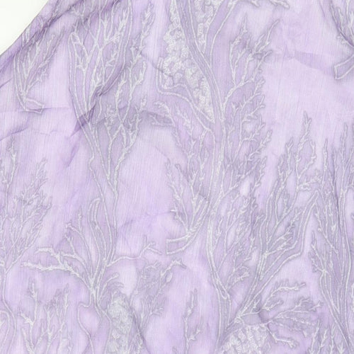 Klass Womens Purple Polyester A-Line Size 20 Boat Neck Pullover
