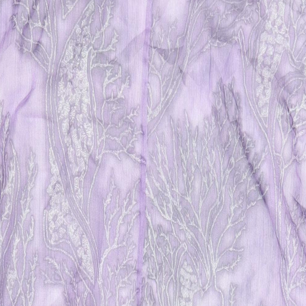 Klass Womens Purple Polyester A-Line Size 20 Boat Neck Pullover