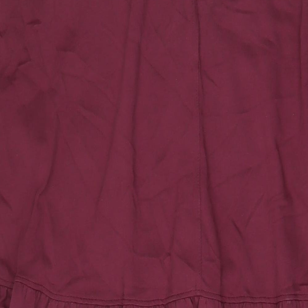 Kin Womens Purple Cotton Jumper Dress Size XL Crew Neck Pullover
