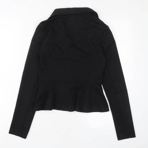 New Look Womens Black Jacket Blazer Size 10 Button