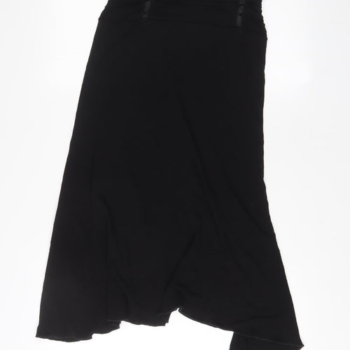 Per Una Womens Black Polyester A-Line Skirt Size 10