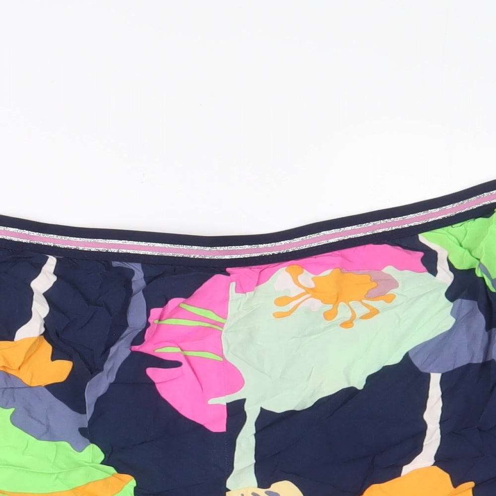 NEXT Womens Multicoloured Geometric Viscose Basic Shorts Size 20 L3 in Regular Pull On