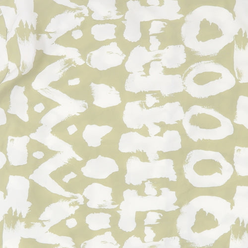 Rose Marie Womens Green Geometric Polyester Basic Button-Up Size 20 Collared