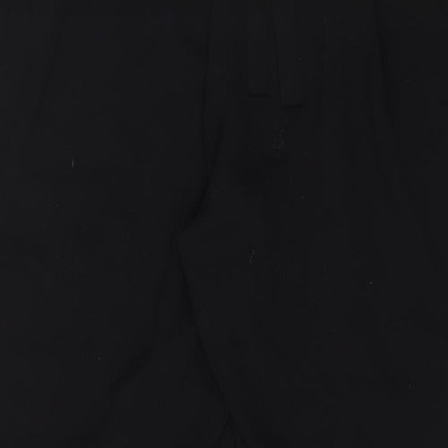 New Look Womens Black Polyester Trousers Size 12 L24 in Regular Tie