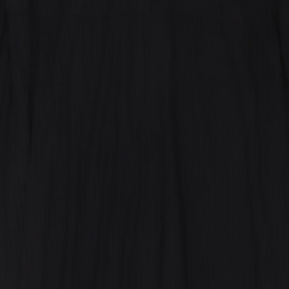 Boohoo Womens Black Polyester A-Line Size 14 Crew Neck Pullover