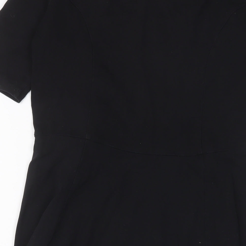 H&M Womens Black Cotton A-Line Size M Scoop Neck Pullover