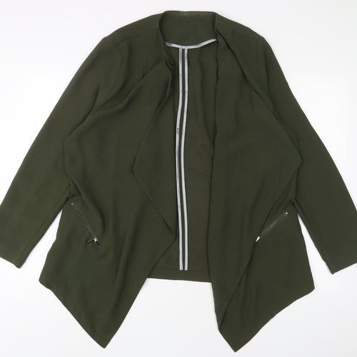 Dorothy Perkins Womens Green Jacket Blazer Size 8 - Open Back