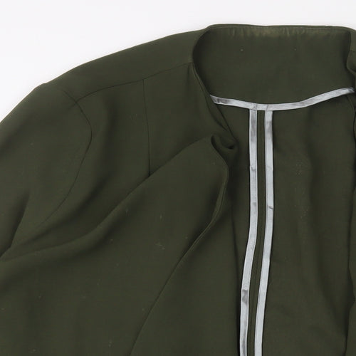 Dorothy Perkins Womens Green Jacket Blazer Size 8 - Open Back