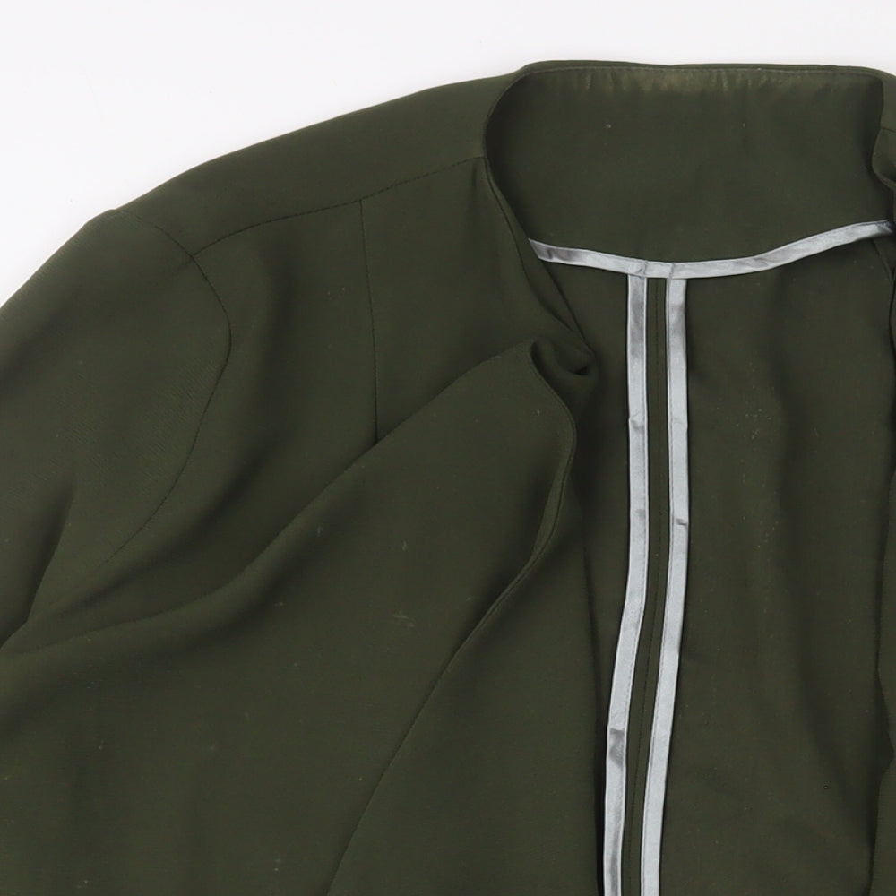 Dorothy Perkins Womens Green Jacket Blazer Size 8 - Open Back