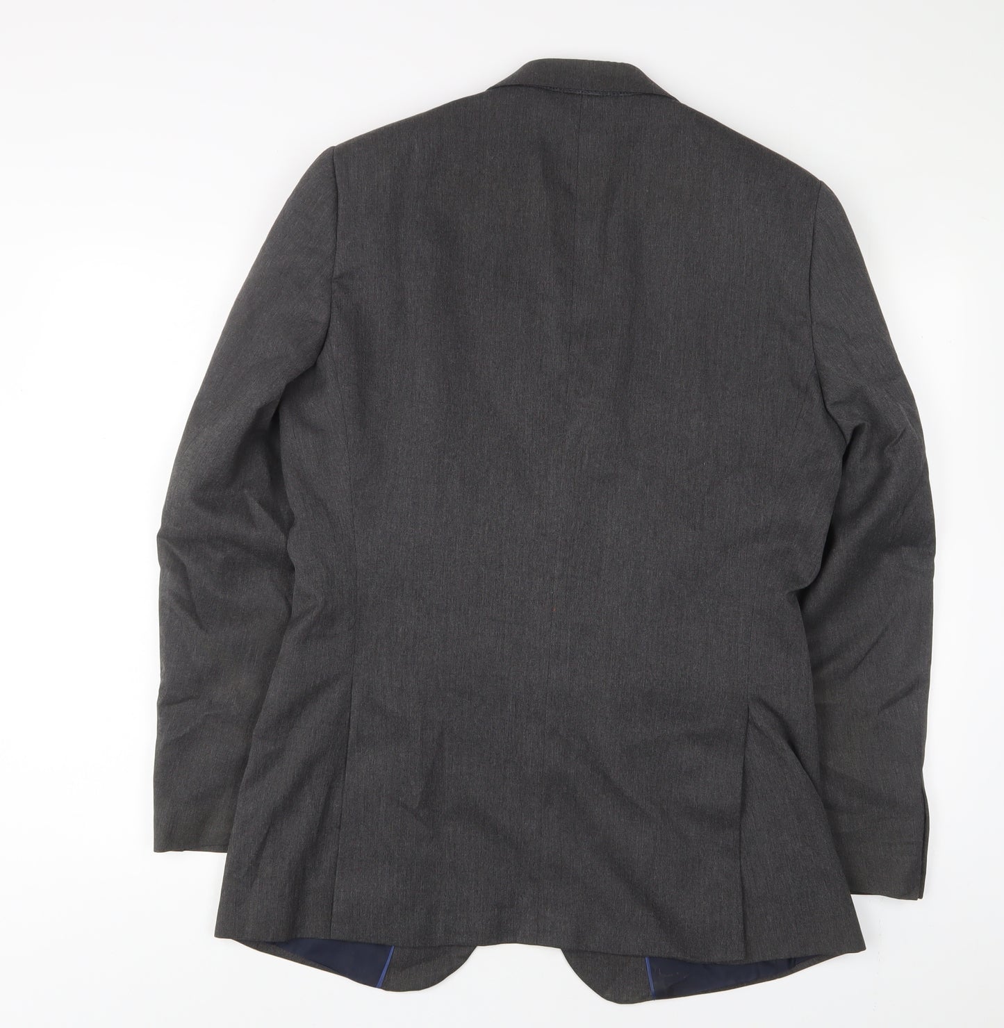 Marks and Spencer Mens Grey Polyester Jacket Suit Jacket Size 38 Regular - Inside Pockets