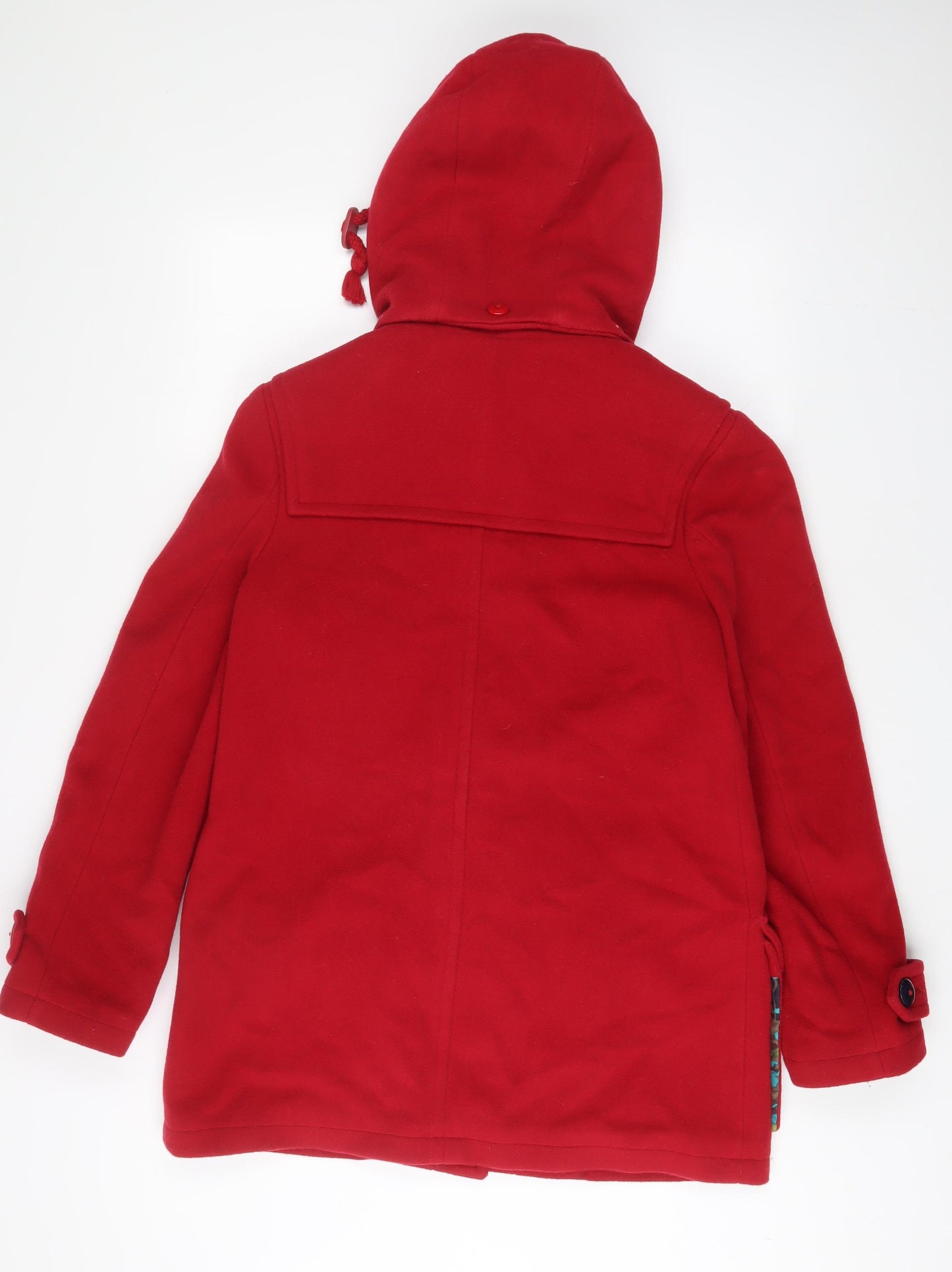 Joules Womens Red Jacket Size 12 Snap - Pockets
