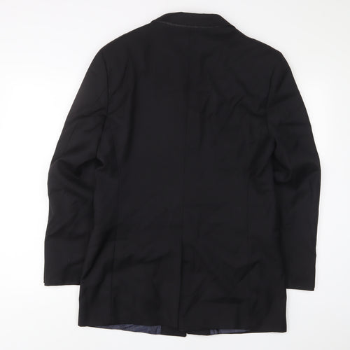 _urban Mens Black Wool Jacket Suit Jacket Size 40 Regular