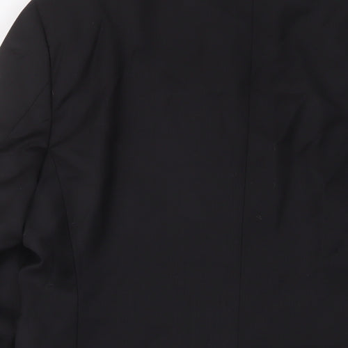 _urban Mens Black Wool Jacket Suit Jacket Size 40 Regular