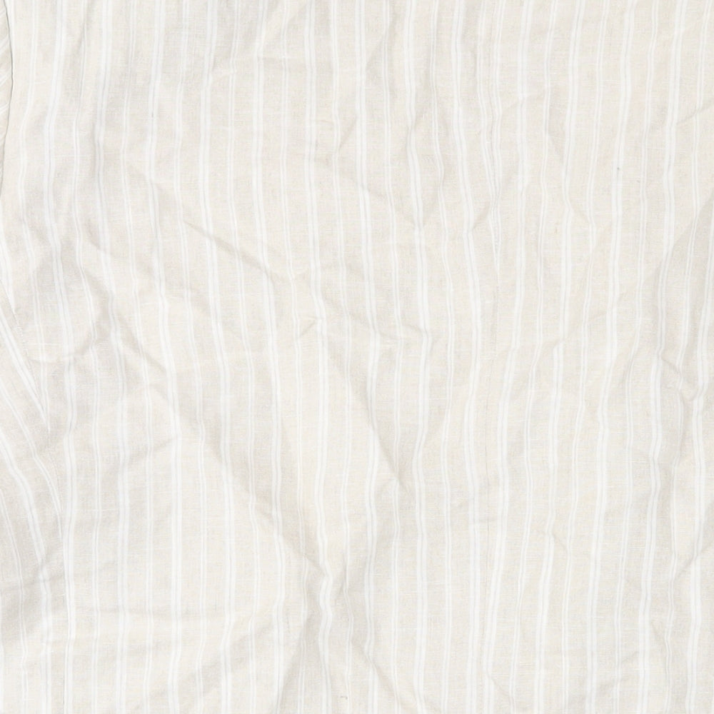 Brook Taverner Mens Beige Striped Linen Jacket Suit Jacket Size 48 Regular