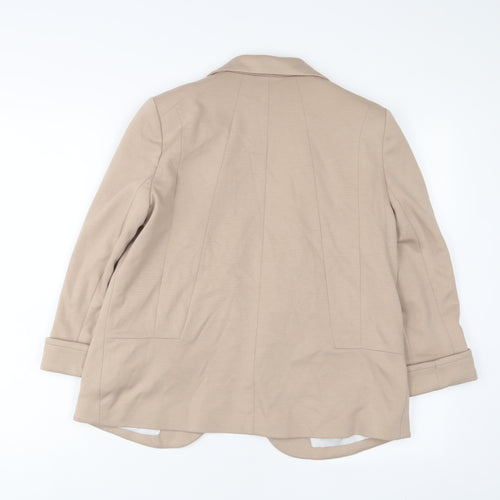 Wallis Womens Beige Jacket Blazer Size 10 - Open