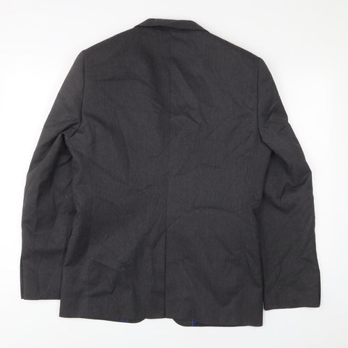 NEXT Mens Grey Polyester Jacket Suit Jacket Size 38 Regular