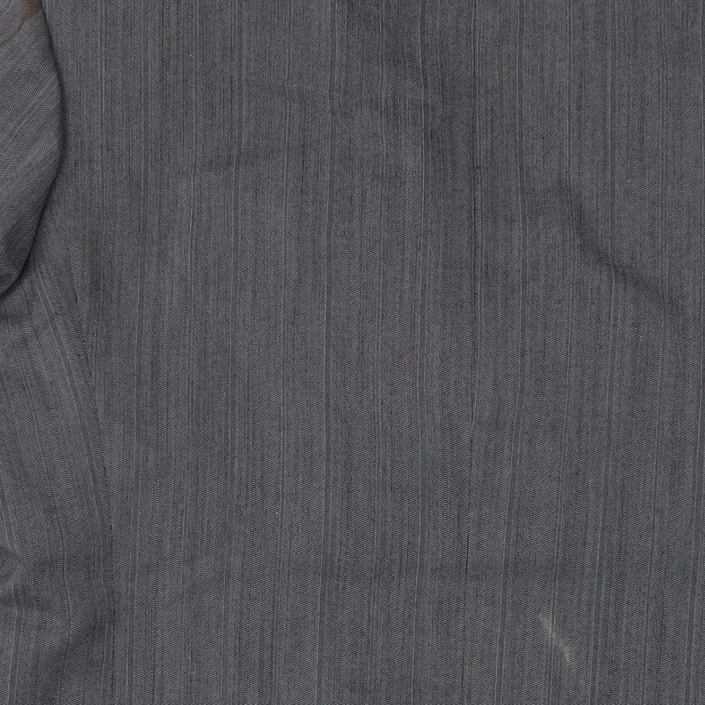 Pierro Cini Mens Grey Wool Jacket Suit Jacket Size 38 Regular