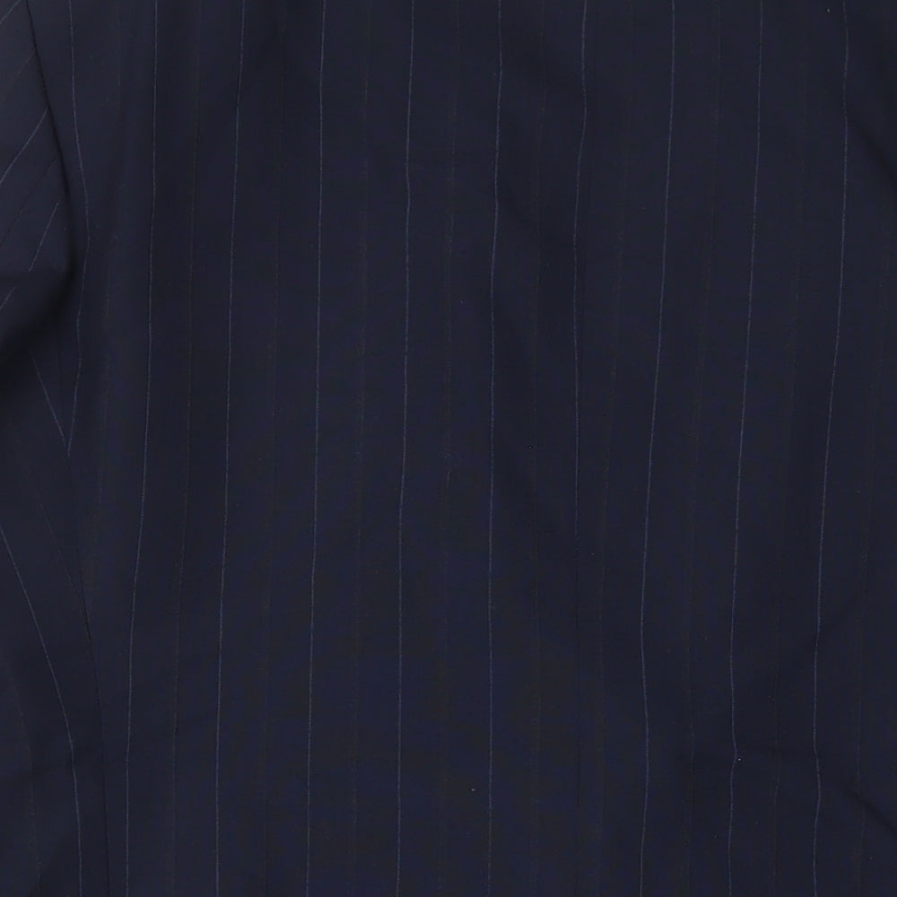 Enzo Verdi Mens Blue Striped Wool Jacket Suit Jacket Size 40 Regular