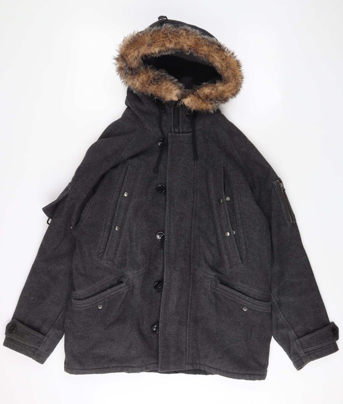 Gap Mens Grey Jacket Coat Size S Zip