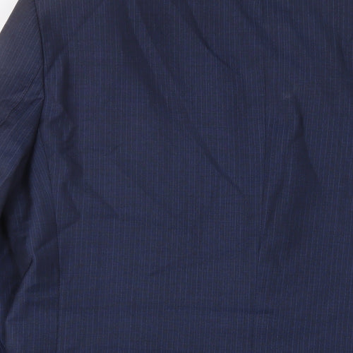 Corsvo Mens Blue Wool Jacket Suit Jacket Size 40 Regular - Inside Pockets