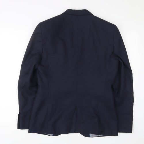 NEXT Mens Blue Polyester Jacket Suit Jacket Size 40 Regular