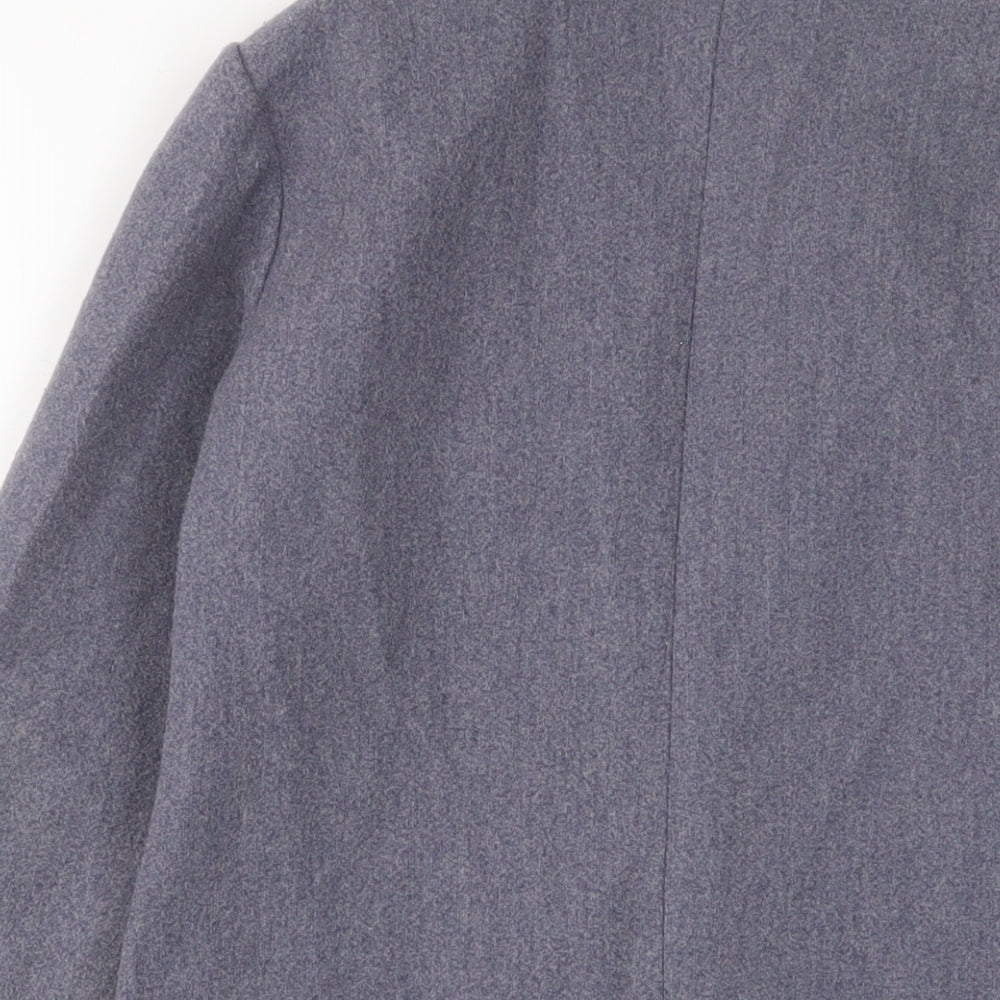 NEXT Girls Blue Overcoat Coat Size 11 Years Button