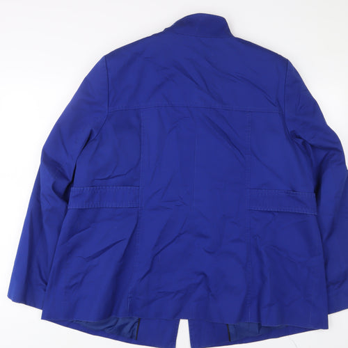 Marks and Spencer Womens Blue Jacket Size 22 Button