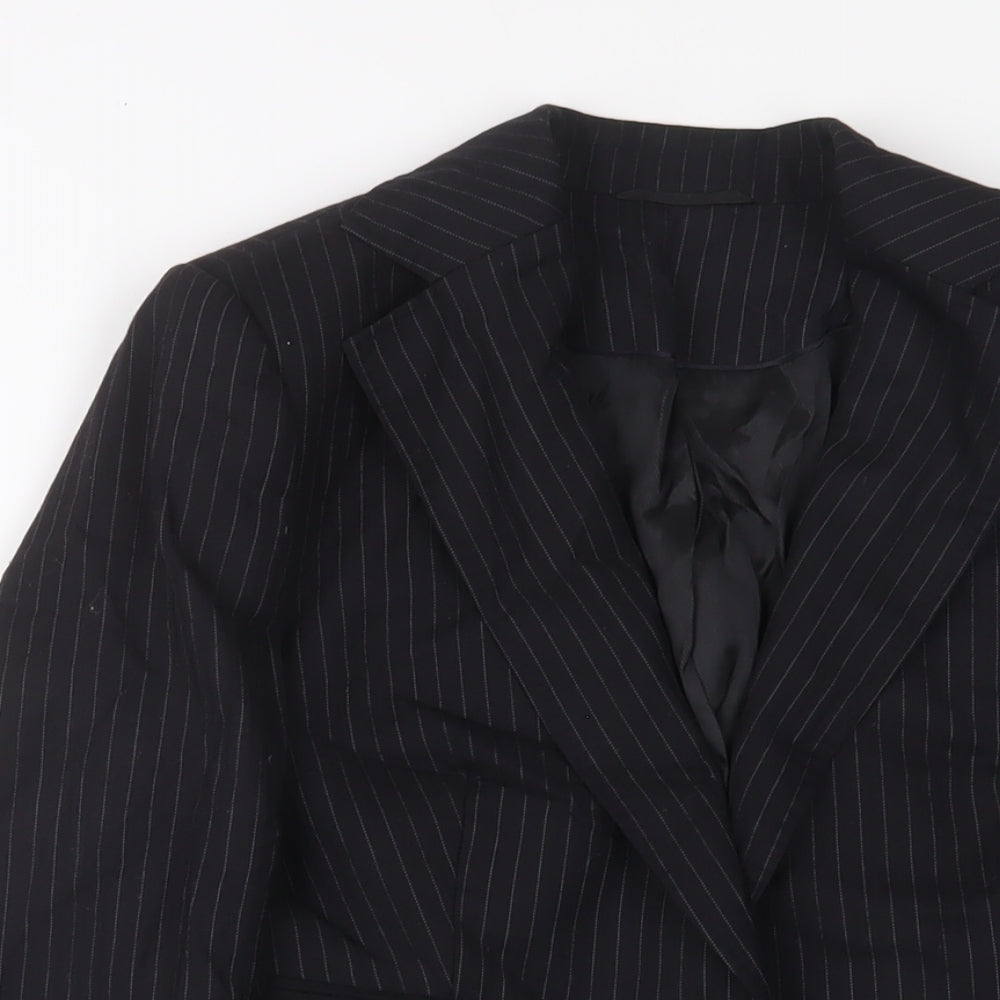 Austin Reed Womens Black Jacket Blazer Size 8 Button