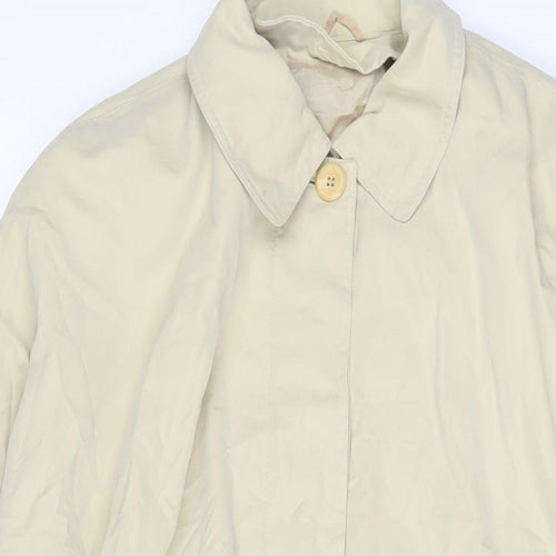 Marella Womens Beige Jacket Size 12 Button