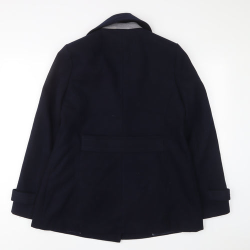 Debenhams Womens Blue Jacket Size 14 Button