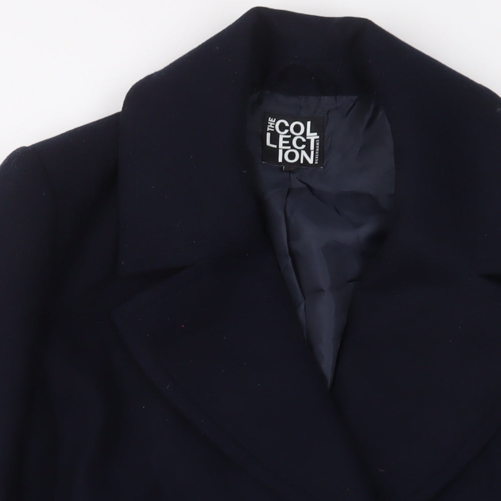 Debenhams Womens Blue Jacket Size 14 Button