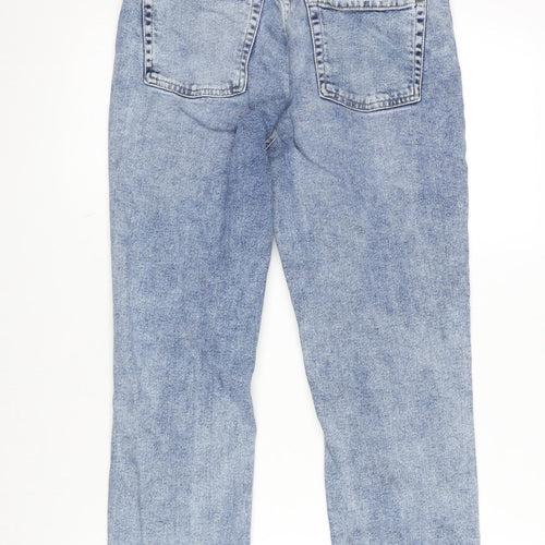 JJXX Womens Blue Cotton Blend Straight Jeans Size 28 in L32 in Regular Zip