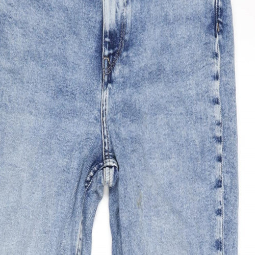 JJXX Womens Blue Cotton Blend Straight Jeans Size 28 in L32 in Regular Zip