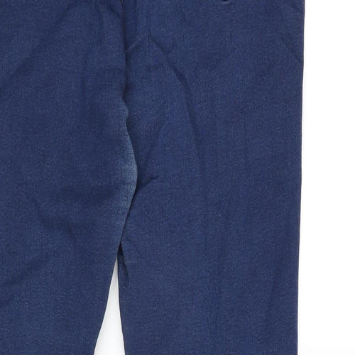 M&S Womens Blue Cotton Blend Jegging Jeans Size 14 L27.5 in Regular