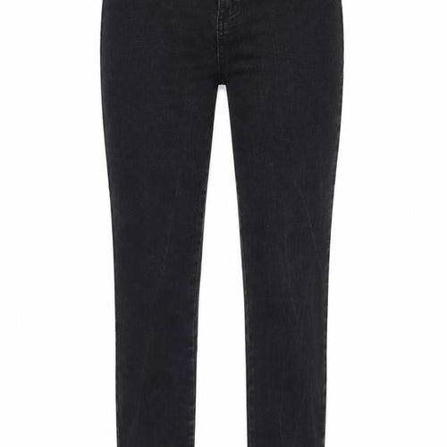Love Jeans Womens Grey Cotton Blend Straight Jeans Size 30 in L27 in Regular Zip - Lace Up Detail