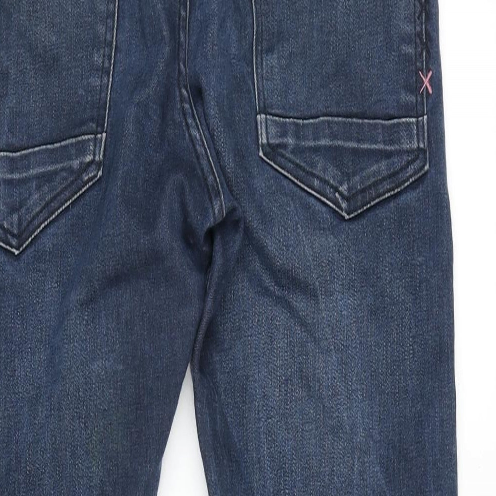 Scotch & Soda Mens Blue Cotton Blend Straight Jeans Size 32 in L30 in Regular Button
