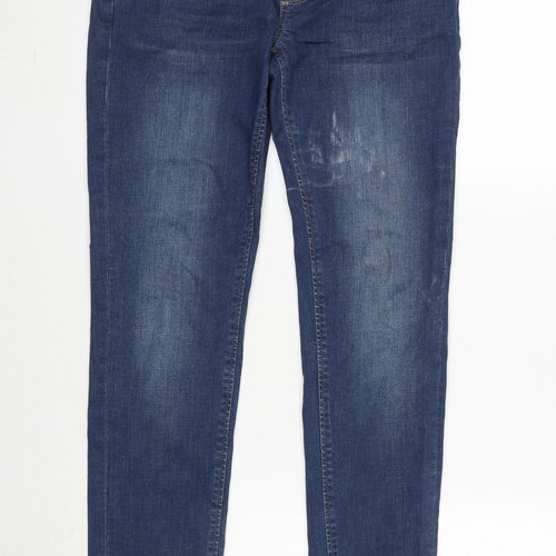 Seraphine Womens Blue Cotton Blend Jegging Jeans Size 8 L29 in Regular