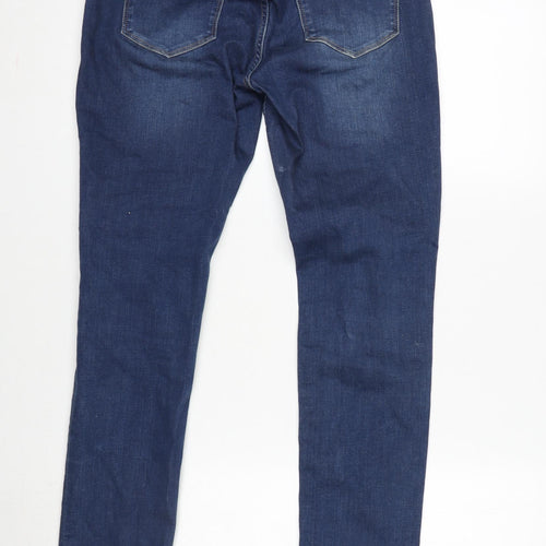 Seraphine Womens Blue Cotton Blend Jegging Jeans Size 8 L29 in Regular