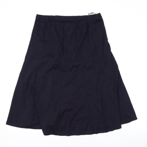 Bonmarché Womens Black Polyester Swing Skirt Size 14
