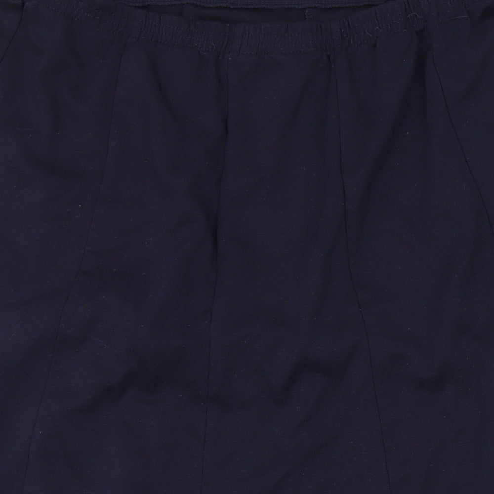 Bonmarché Womens Black Polyester Swing Skirt Size 14