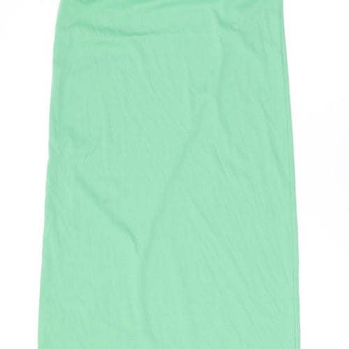 Marks and Spencer Womens Green Polyester Maxi Size 12 Square Neck Pullover
