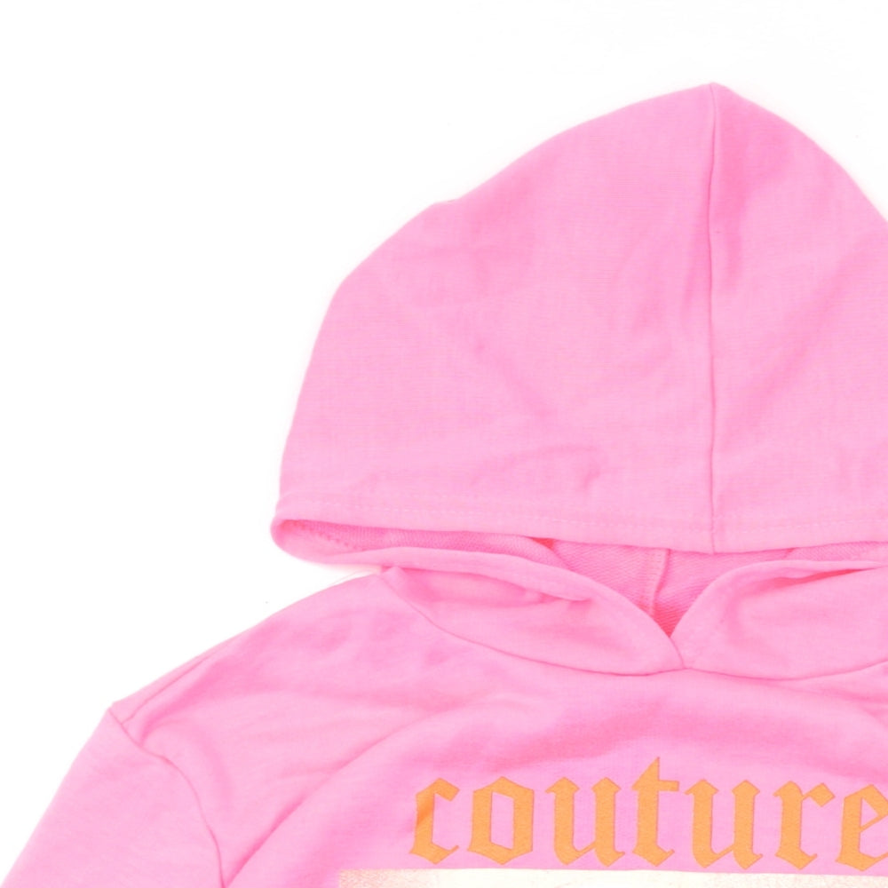 Stylewise Girls Pink Polyester Pullover Hoodie Size S Pullover