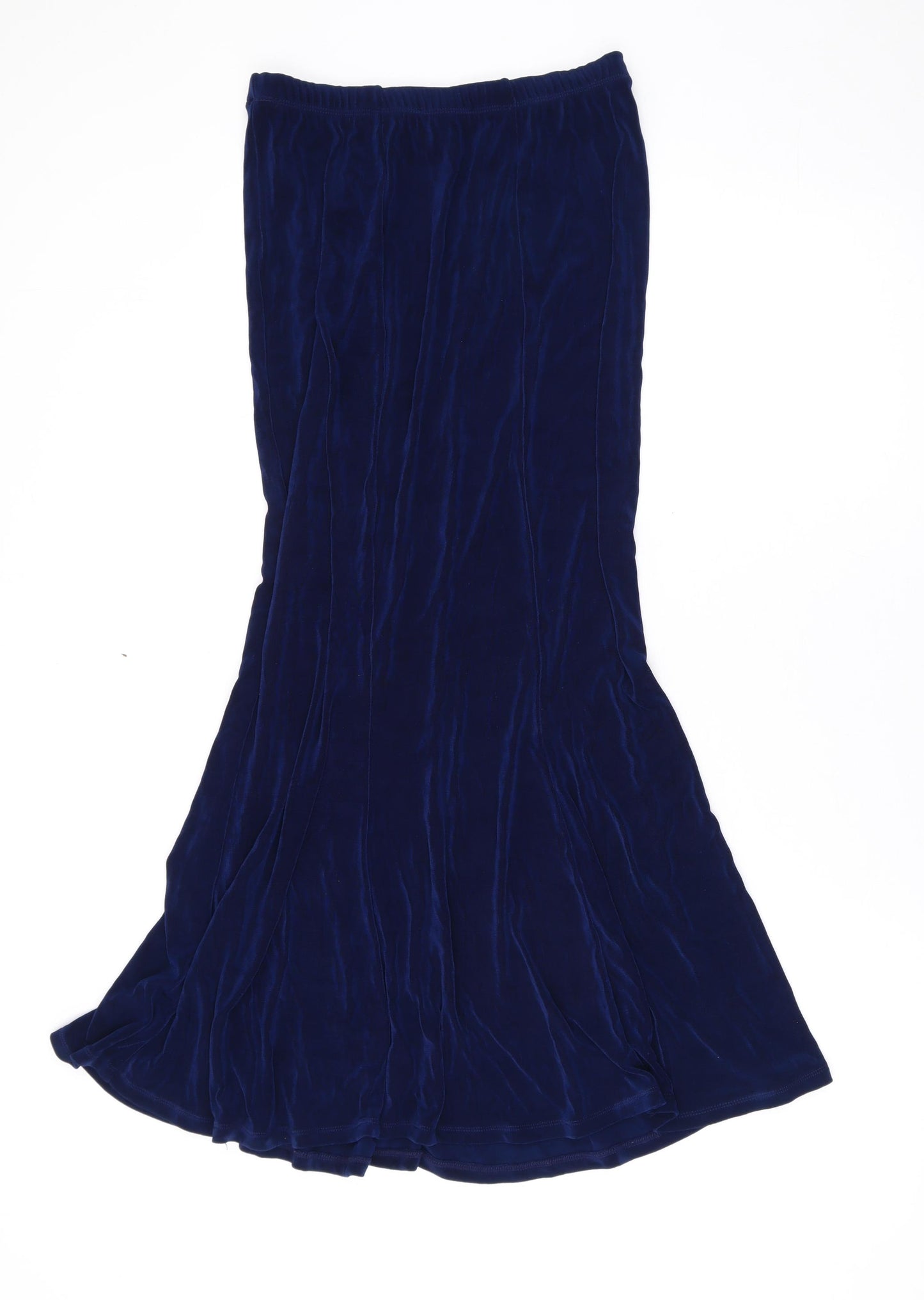 Kim&Co Womens Blue Polyester Maxi Skirt Size S