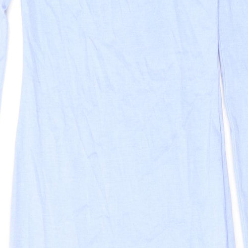 Missguided Womens Blue Polyester Maxi Size 8 Square Neck Pullover