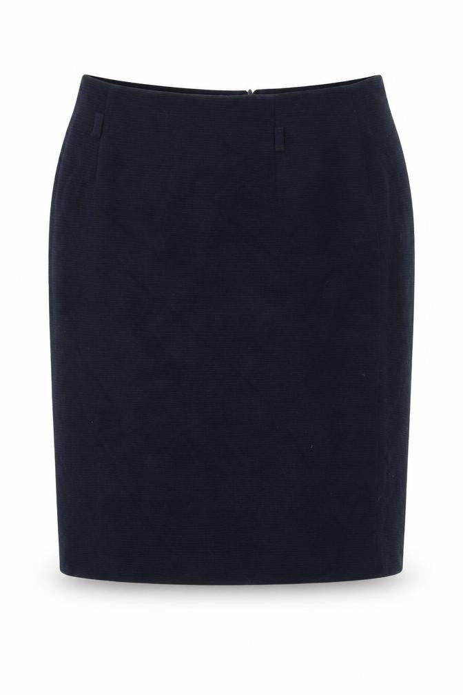 Gerry Weber Womens Blue Polyester Straight & Pencil Skirt Size 14 Zip